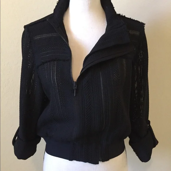 Elie Tahari Black Jacket Size S - Picture 3 of 8